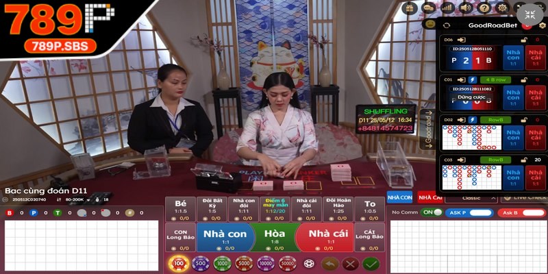 Các trò chơi hot hit có tại casino 789P