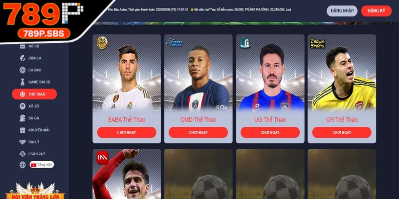 Các nhà cung cấp game thể thao đa dạng mang đến nhiều lựa chọn hấp dẫn